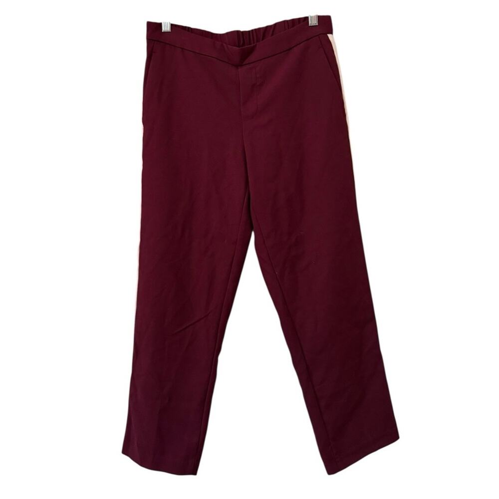 Old Navy Women Size 8 Pull On Pants Wine Preppy Athleisure Loungewear Stretch‎